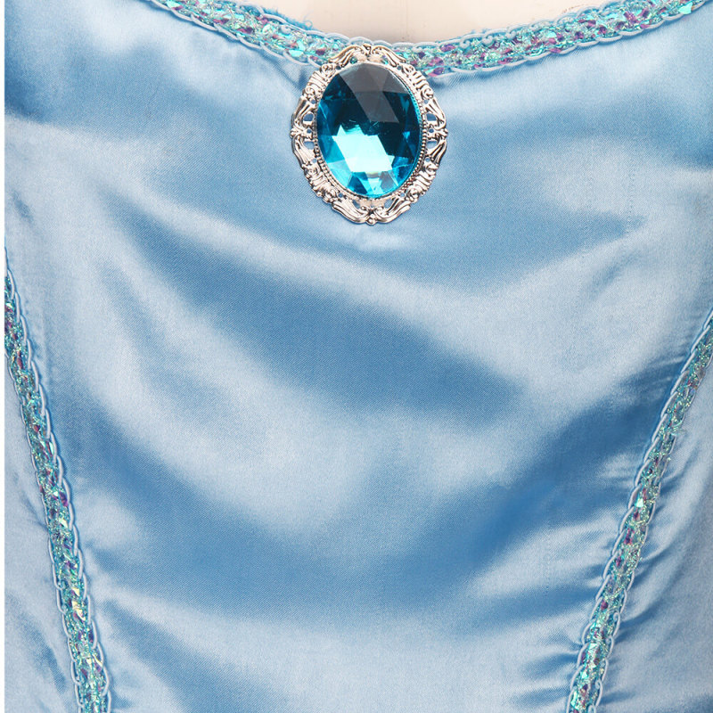 Cinderella Blue Princess Dress Cosplay Costume