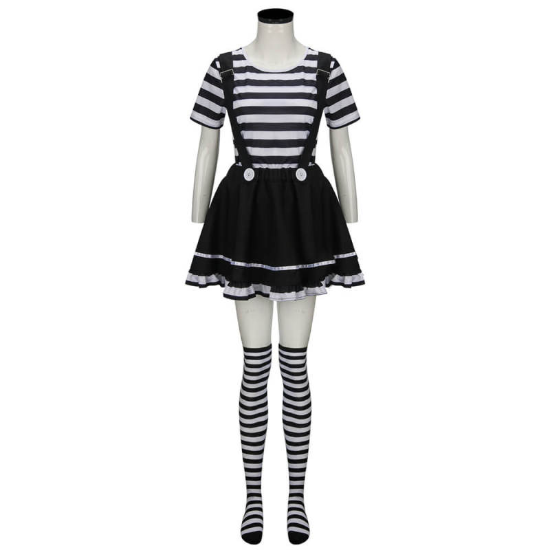 French Mime Costume Halloween Outfits for Women