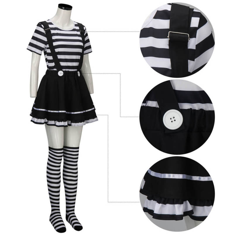 French Mime Costume Halloween Outfits for Women