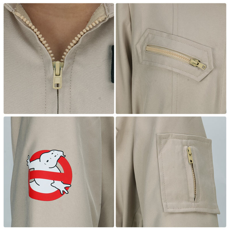 Men's Ghostbusters Uniform Flight Suit Cosplay Costume