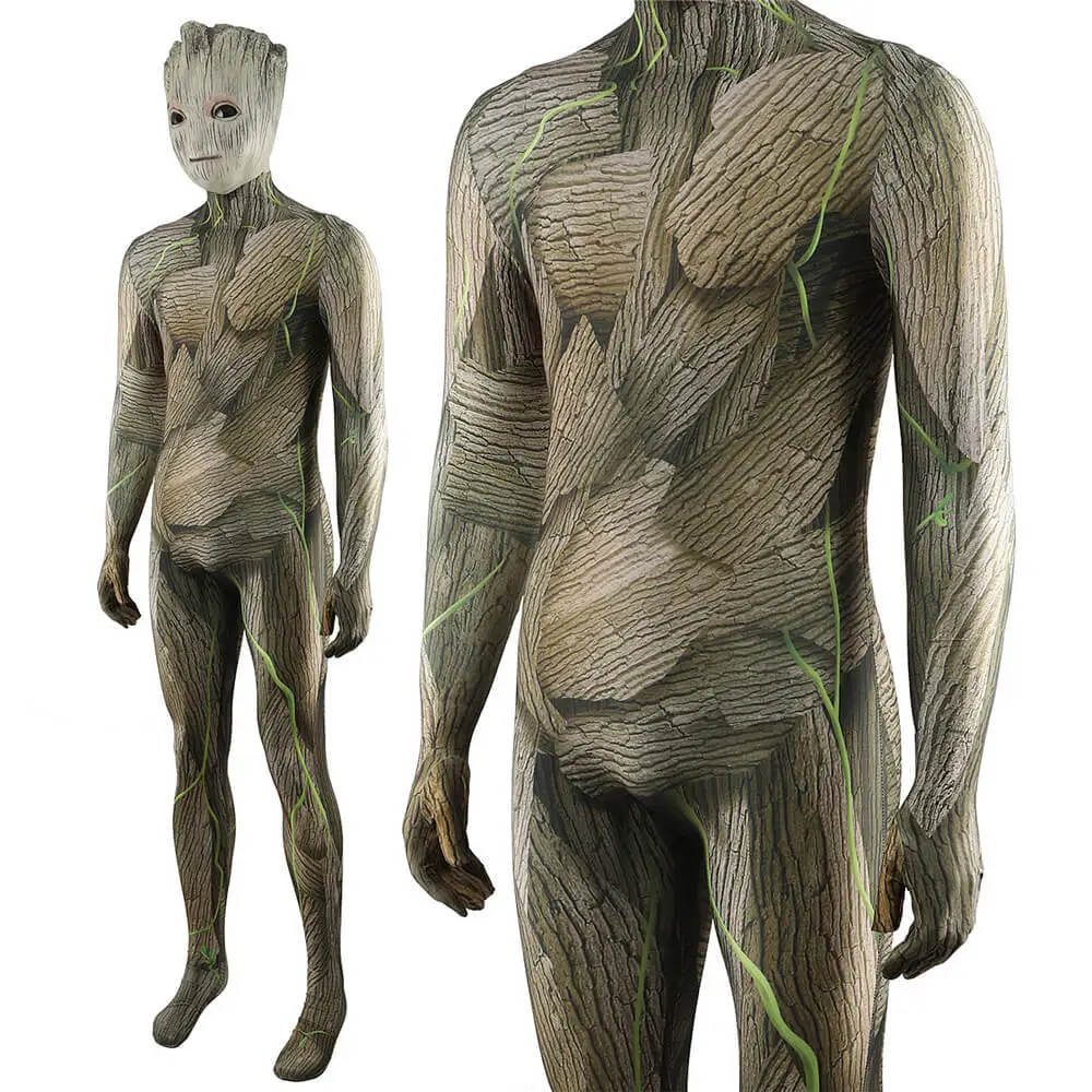 Groot Cosplay Costume with Mask Guardians of the Galaxy Vol. 3 Adults ...