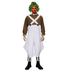 Oompa Loompa Cosplay Costume Willy Wonka Charlie and the Chocolate Factory (Ready to Ship)