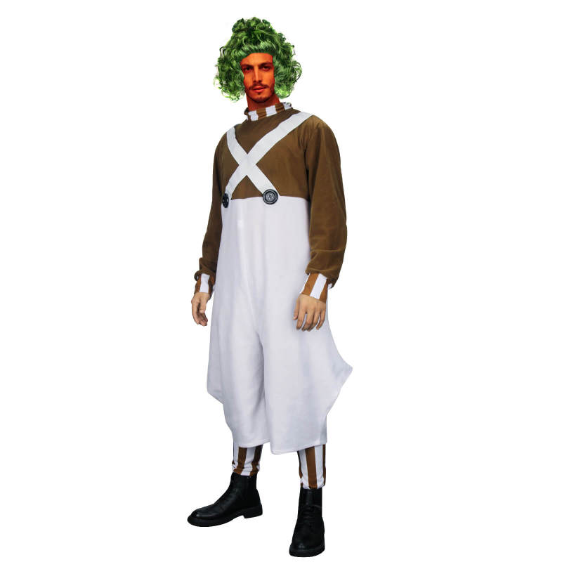 Oompa Loompa Cosplay Costume Willy Wonka Charlie and the Chocolate Factory