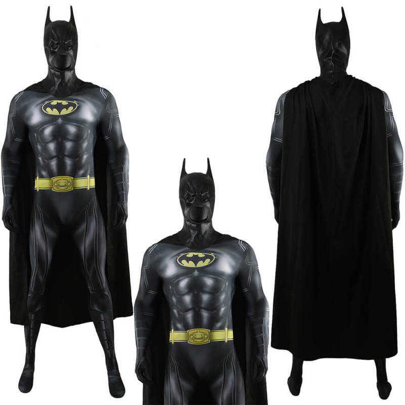 Batman 1989 Costume Flash Movie Michael Keaton Cosplay