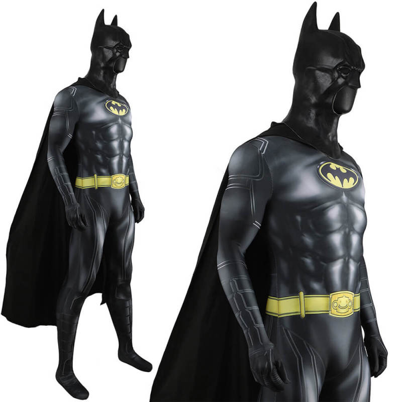 Batman 1989 Costume Flash Movie Michael Keaton Cosplay