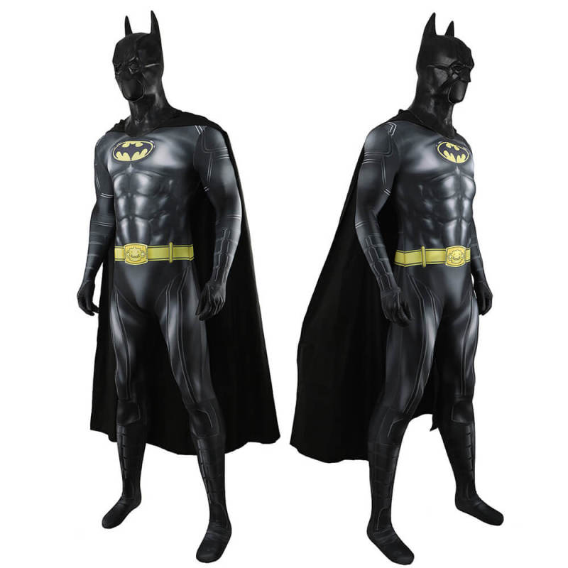 Batman 1989 Costume Flash Movie Michael Keaton Cosplay