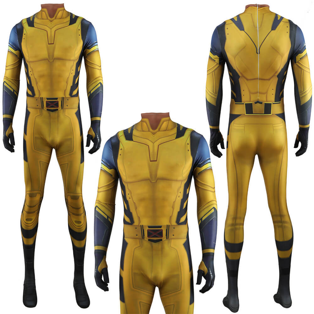 Deadpool 3 Wolverine Costume Cosplay Jumpsuit Adults Kids