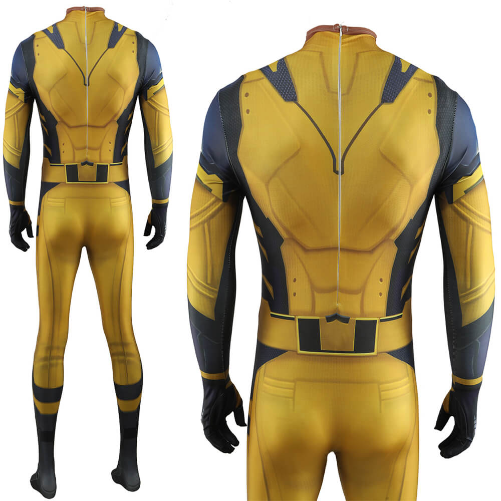 Hallowcos Deadpool 3 Wolverine Costume Cosplay Jumpsuit Adults Kids