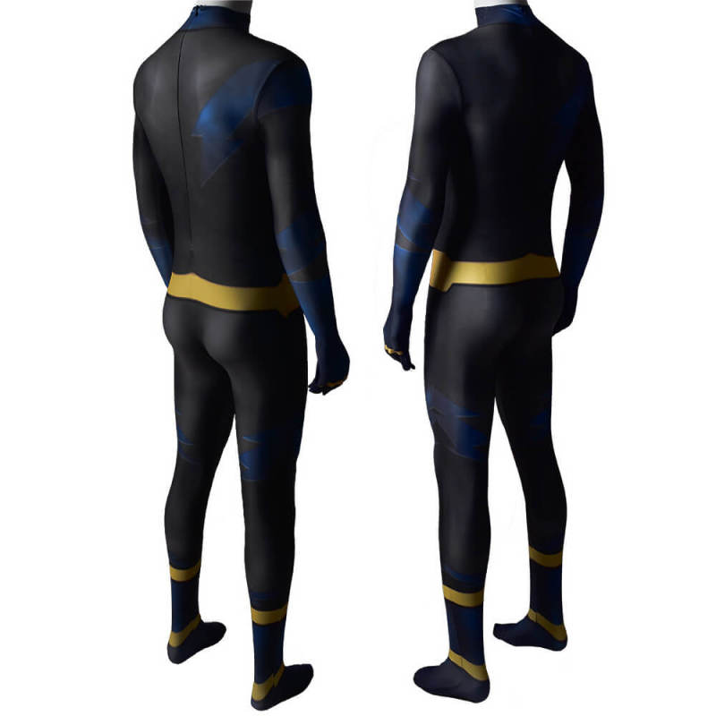 Teen Titans Static Bodysuit Cosplay Costume for Adults Kids