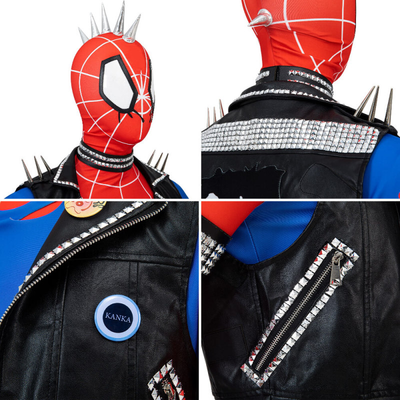 Spider-Punk Costume Spider-Man: Across the Spider-Verse Hobie Brown Cosplay