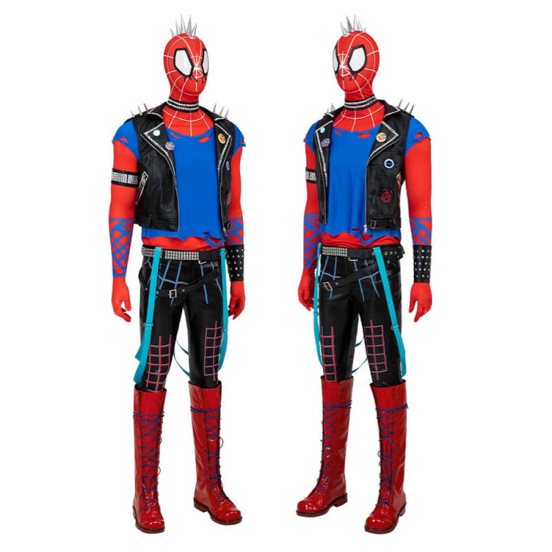 Spider-Punk Costume Spider-Man: Across the Spider-Verse Hobie Brown Cosplay