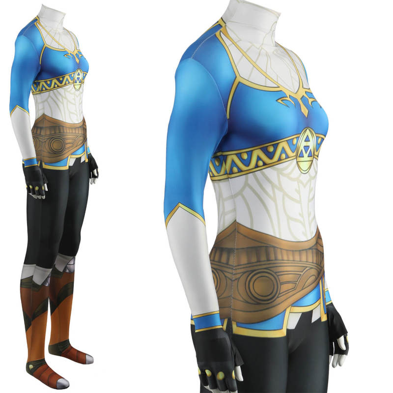 Princess Zelda Costume Spandex Bodysuit Zelda Breath of the Wild Cosplay