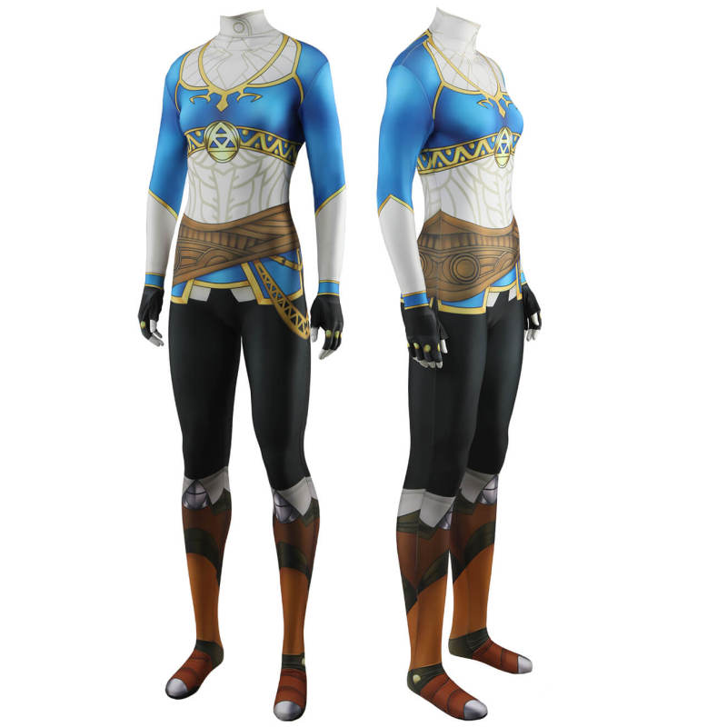 Princess Zelda Costume Spandex Bodysuit Zelda Breath of the Wild Cosplay