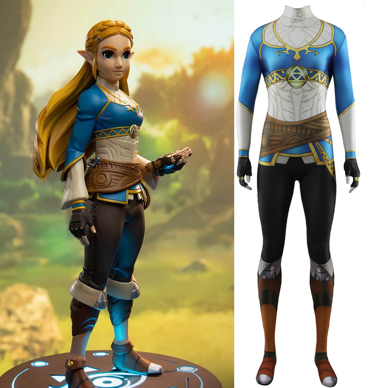 Princess Zelda Costume Spandex Bodysuit Zelda Breath of the Wild ...