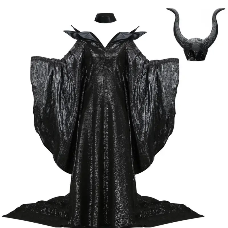 Maleficent Costume Helmet Mistress of Evil Angelina Jolie Cosplay