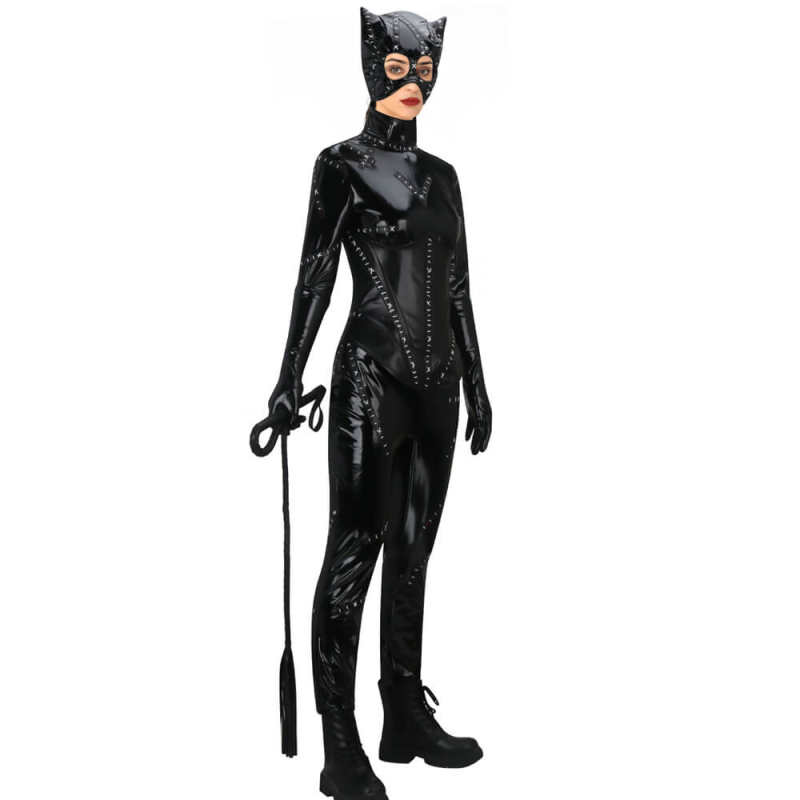 Batman Returns Catwoman Costume Michelle Pfeiffer Cosplay Hallowcos