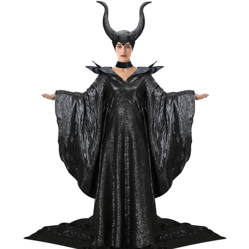 Maleficent Costume Helmet Mistress of Evil Angelina Jolie Cosplay