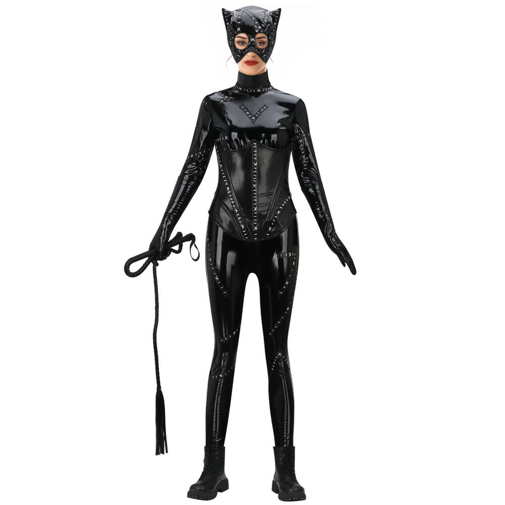 Batman Returns Catwoman Costume Michelle Pfeiffer Cosplay Hallowcos