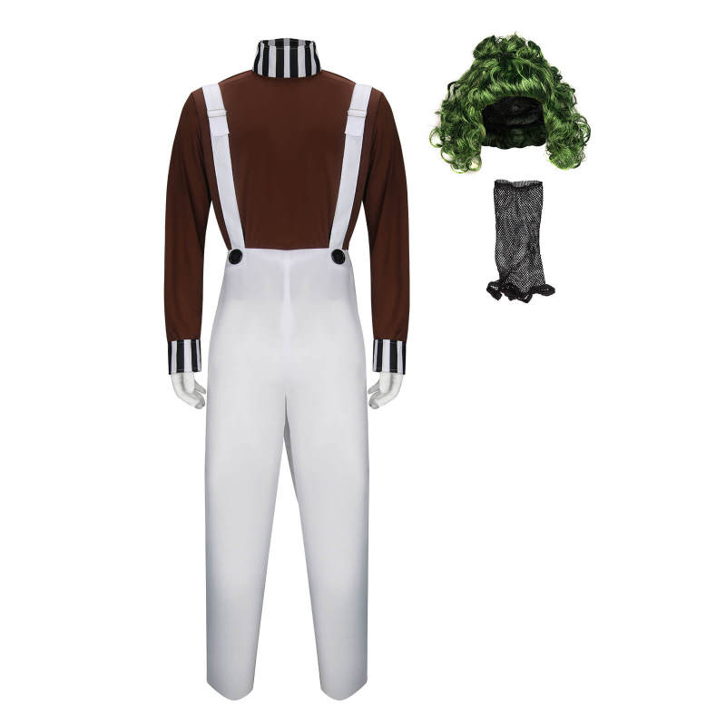 Oompa Loompa Costume Charlie and the Chocolate Factory Cosplay Style B