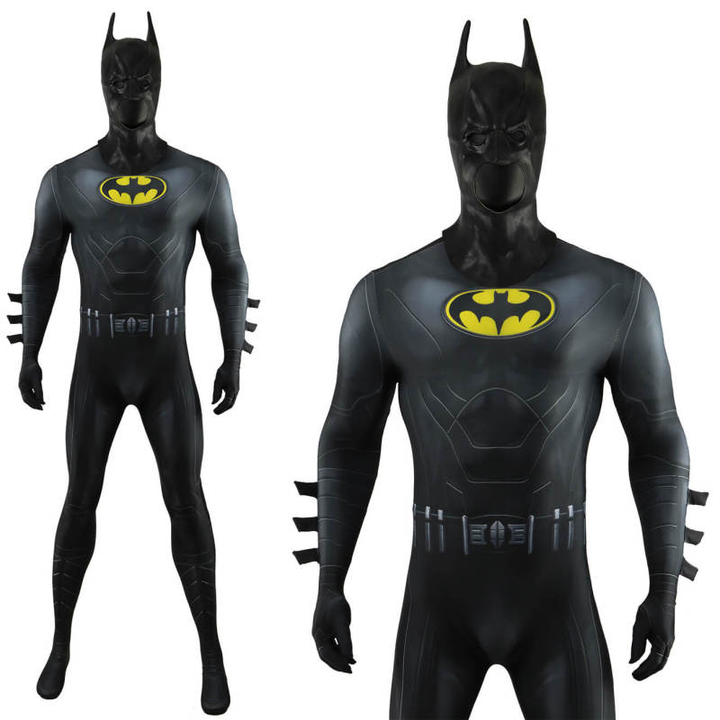 Flash Movie Michael Keaton Batman Cosplay Costume Spandex