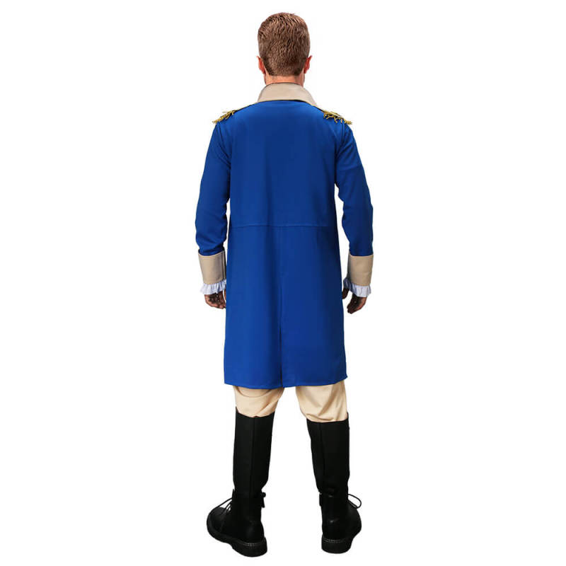 Men's George Washington Costume Uniform Halloween Outfits