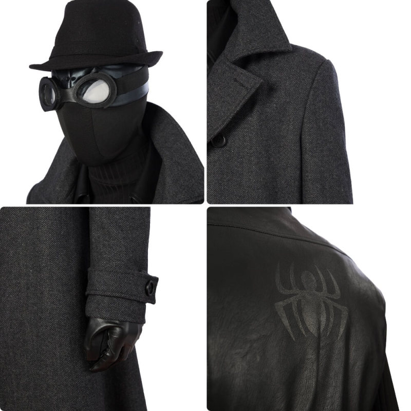 Spider-Man Noir Costume Spider-Man: Into the Spider-Verse Cosplay