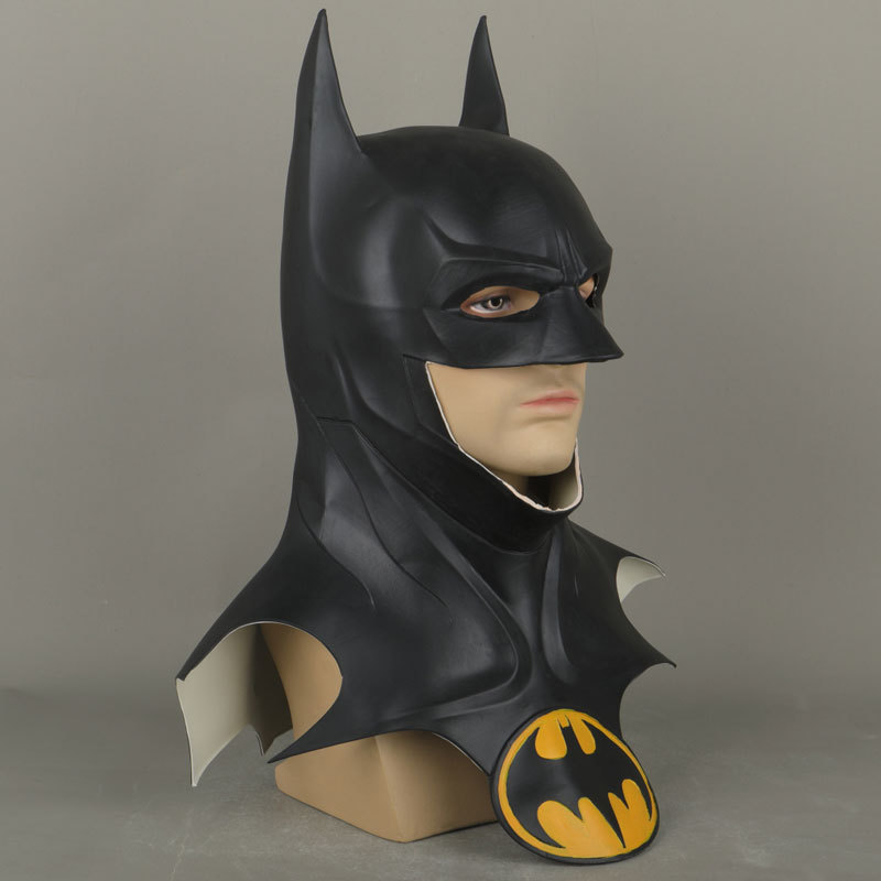 Flash Movie Michael Keaton Batman Cosplay Mask Cowl