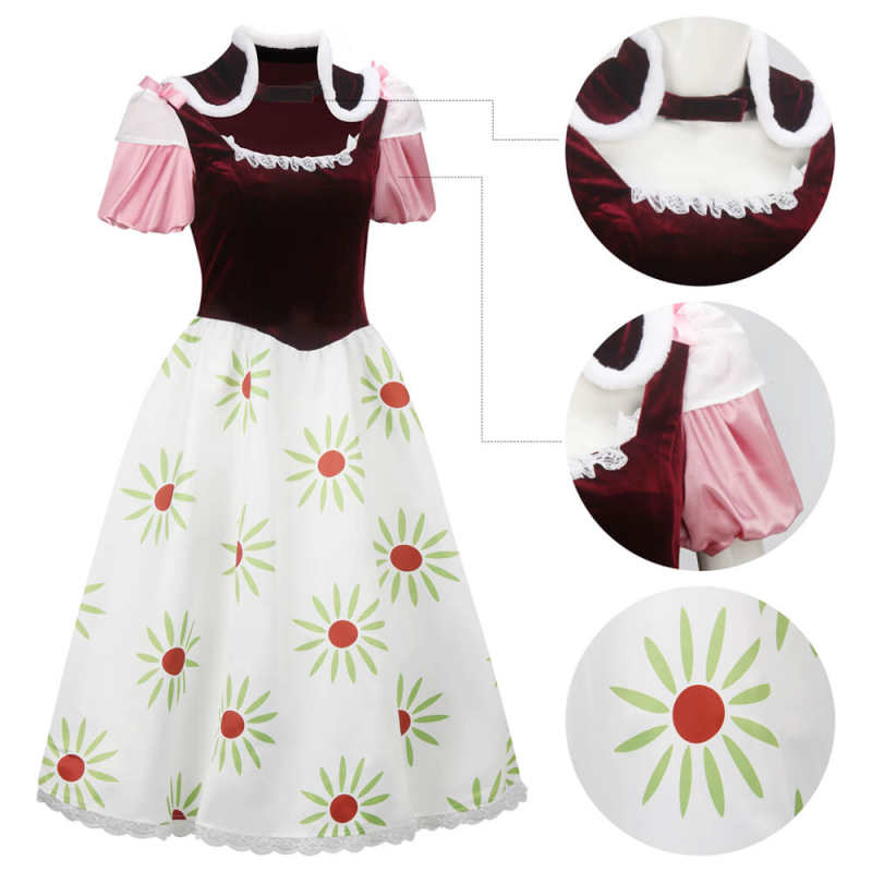 The Haunted Mansion Tightrope Girl Walker Cosplay Costume Sally Slater