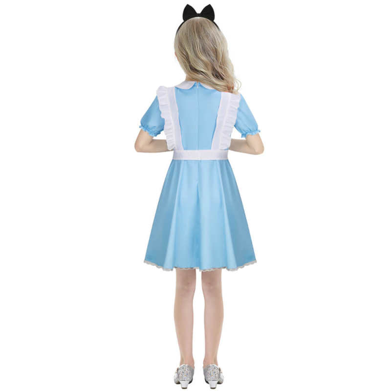Girls Alice in Wonderland Dress Cosplay Costume