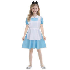 Girls Alice in Wonderland Dress Cosplay Costume