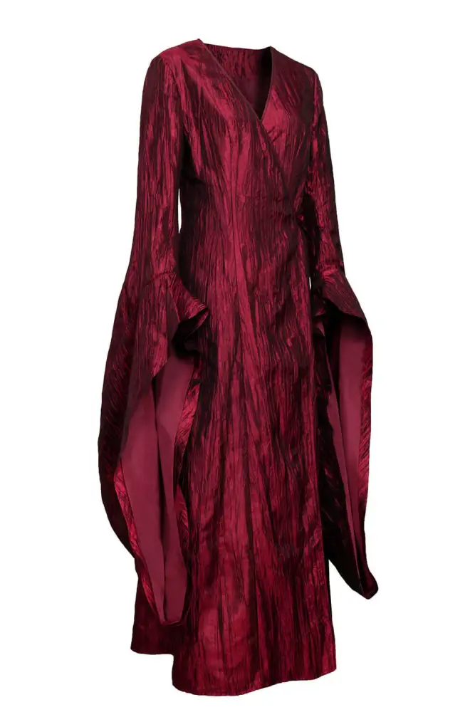 strapless open back dress Melisandre Costume UK Cosplay Dress Red medieval dress – Cosplayrr main image 1