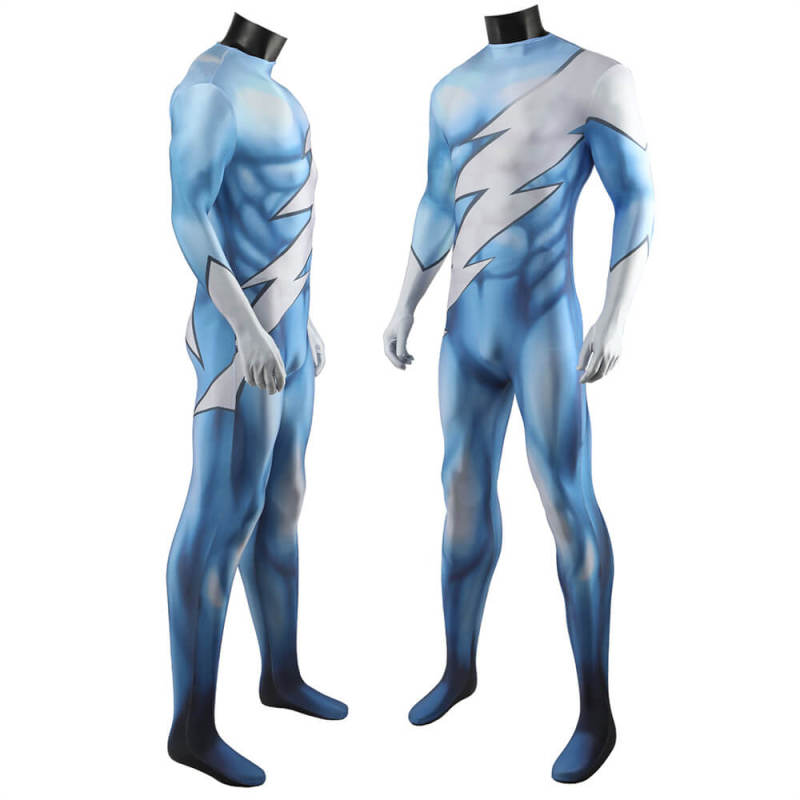 Marvel QuickSilver Costume Superhero Cosplay Bodysuit