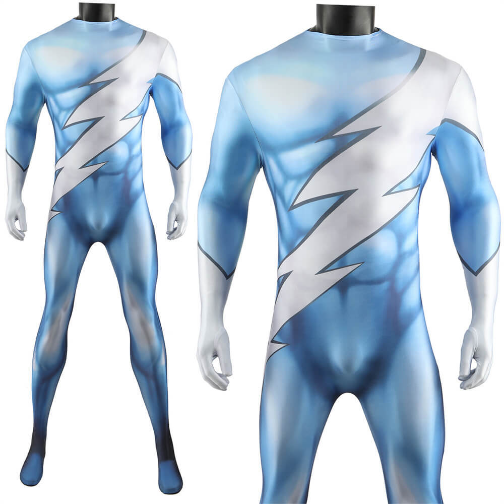 Marvel QuickSilver Costume Superhero Cosplay Bodysuit