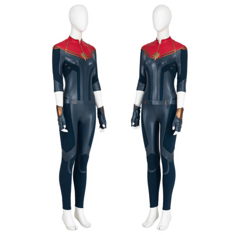 The Marvels Captain Marvel Costume Deluxe Carol Danvers Cosplay