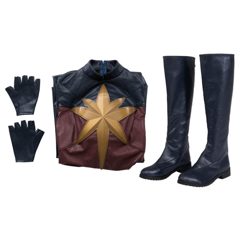 The Marvels Carol Danvers Cosplay Costume-Captain Marvel 2 Deluxe