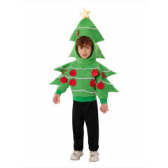 Kids Christmas Tree Jacket Party Cosplay Costume (without pants)