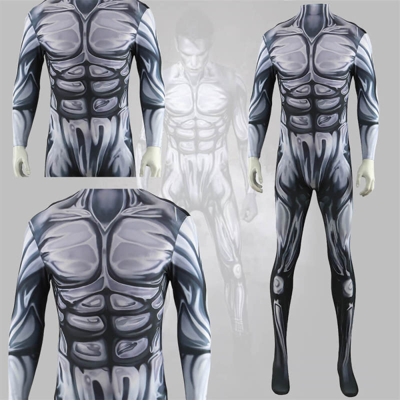 Marvel Silver Surfer Cosplay Costume Bodysuit