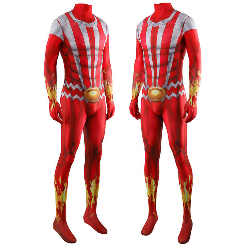 Marvel Sunfire Shiro Yoshida Cosplay Costume Bodysuit