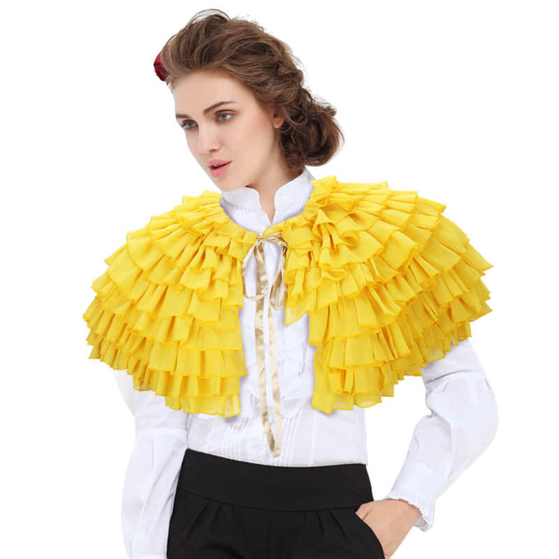Poor Things Bella Baxter Yellow Cape Cosplay Costume