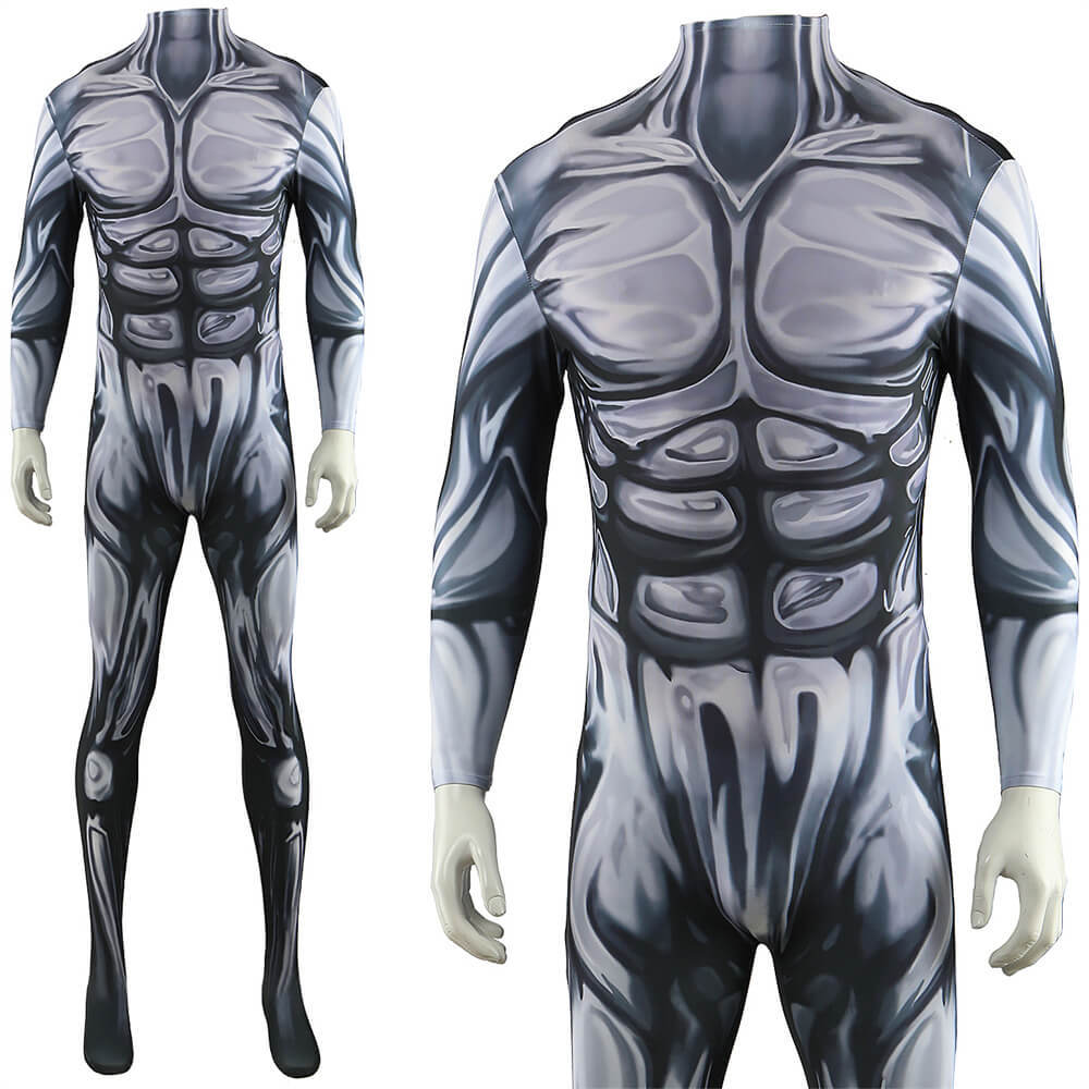 Marvel Silver Surfer Cosplay Costume Bodysuit
