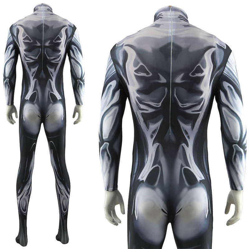 Marvel Silver Surfer Cosplay Costume Bodysuit