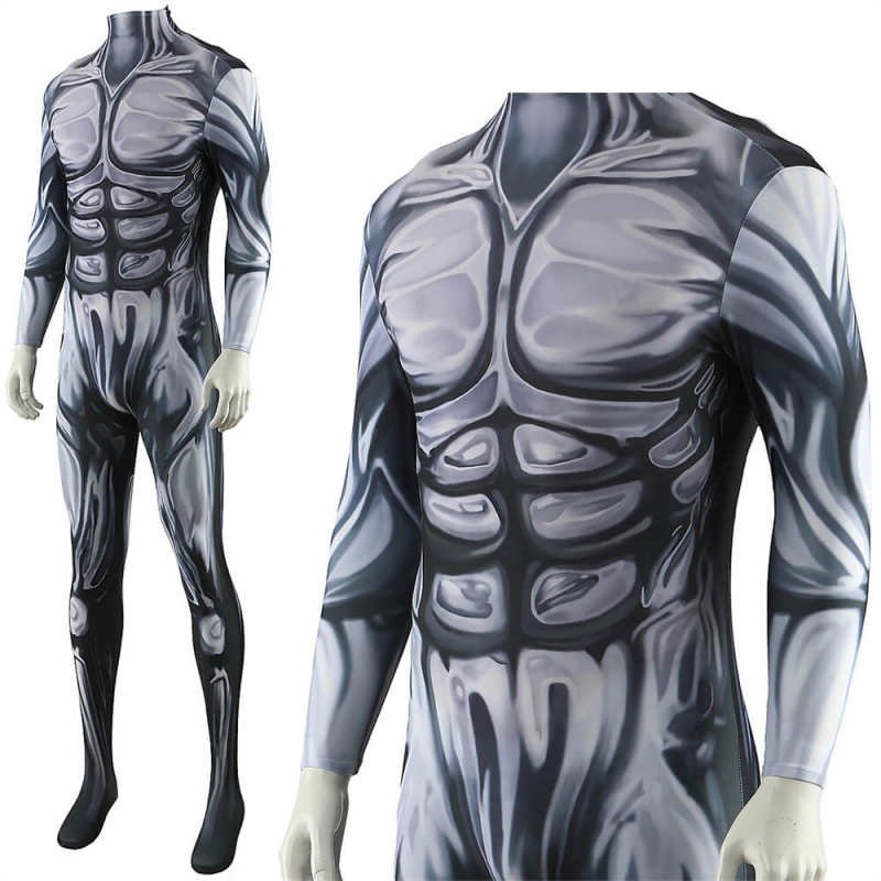 Marvel Silver Surfer Cosplay Costume Bodysuit