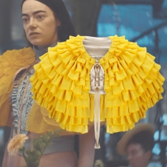 Poor Things Bella Baxter Yellow Cape Cosplay Costume (Ready to Ship)