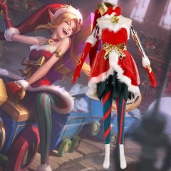 Ambitious Elf Jinx Christmas Costume League of Legends LOL