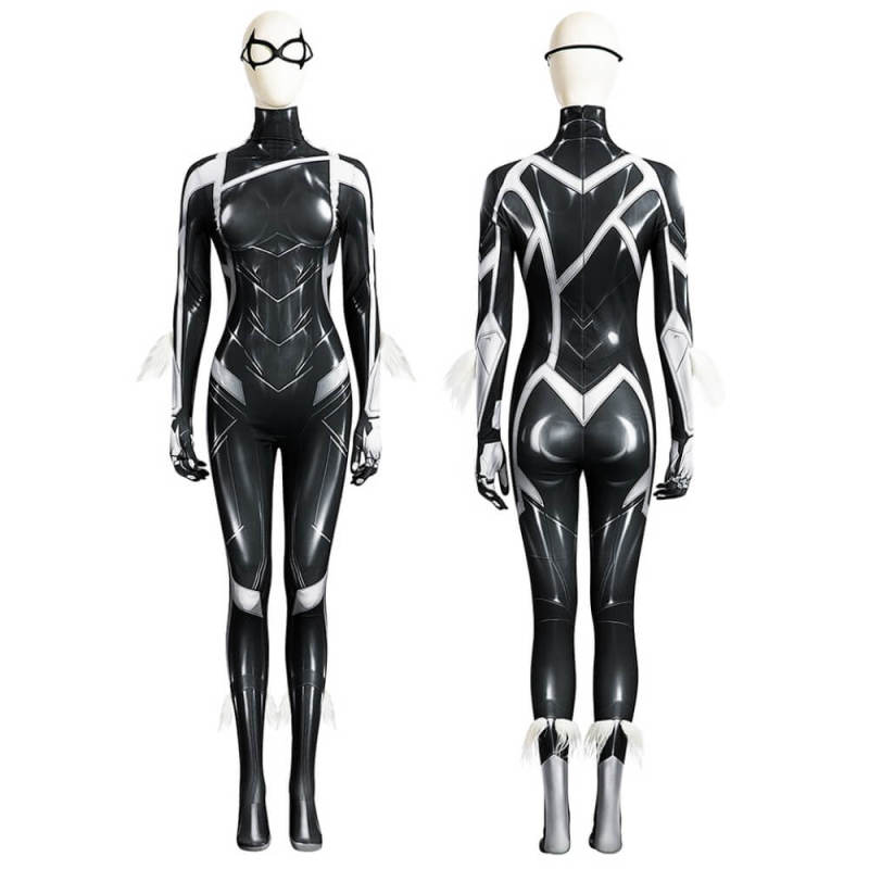 Spider-Man 2 Black Cat Suit Cosplay Costume Felicia Hardy Hallowcos