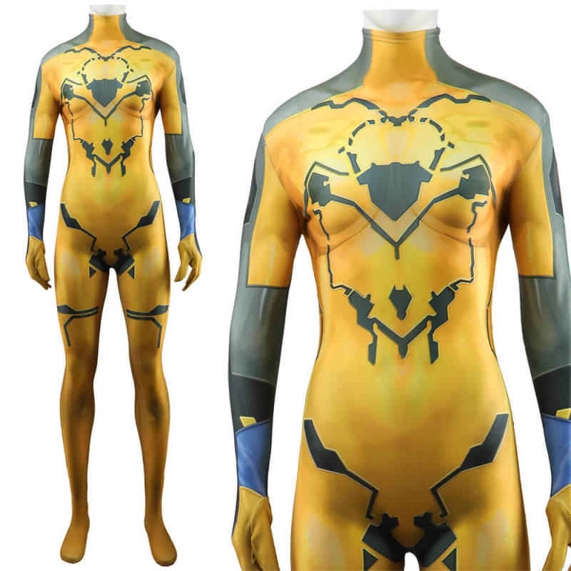 Phantasy Star Online 2 Quna Cosplay Costume Spandex Bodysuit PSO2
