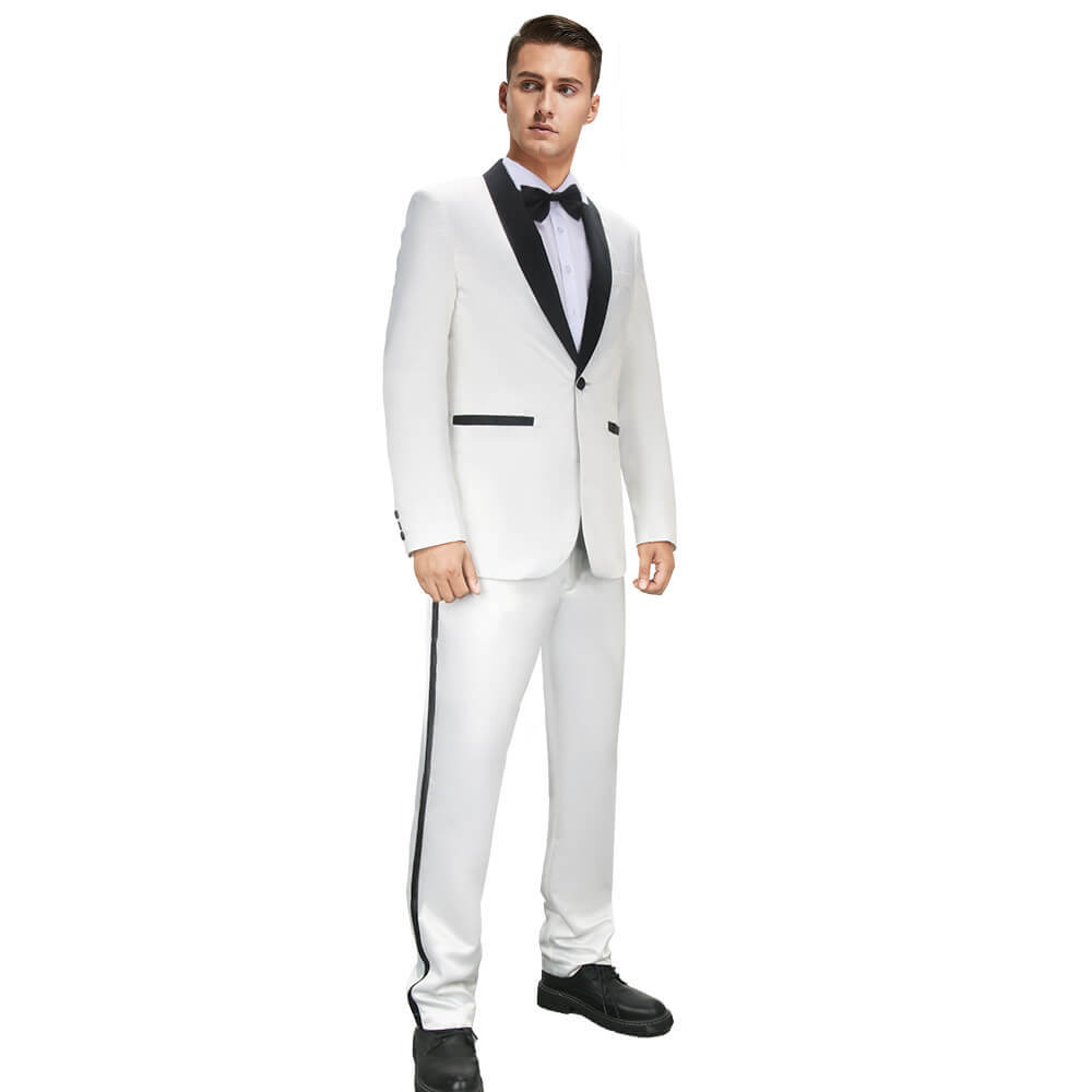 21 Jump Street Schmidt Jenko White Suit Cosplay Costume