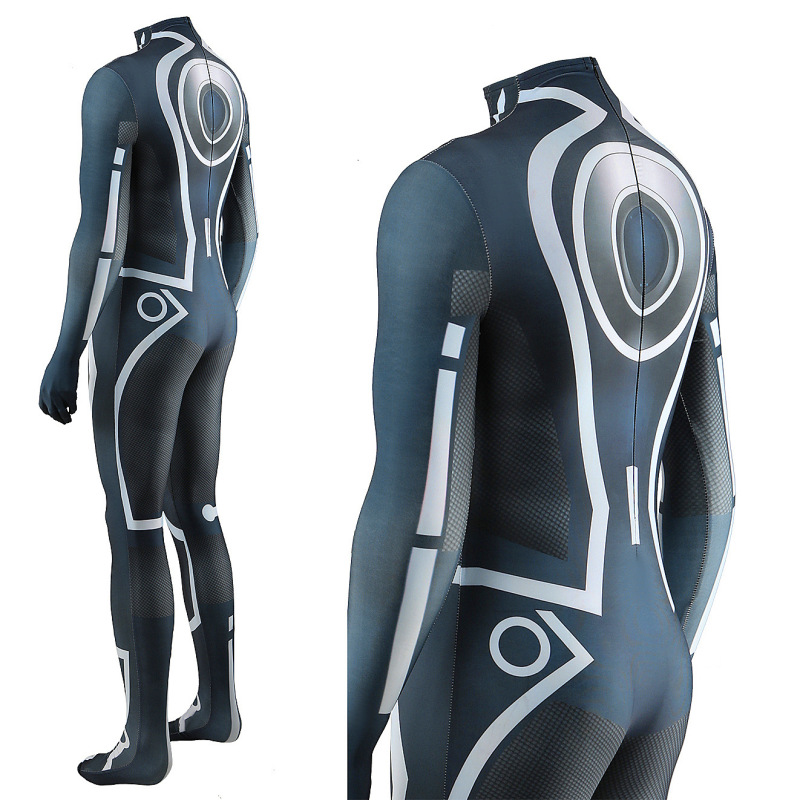 Tron: Legacy Cosplay Costume Sam Flynn Jumpsuit for Adults Kids