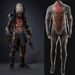 Prey Feral Predator Cosplay Costume Jumpsuit for Adults Kids