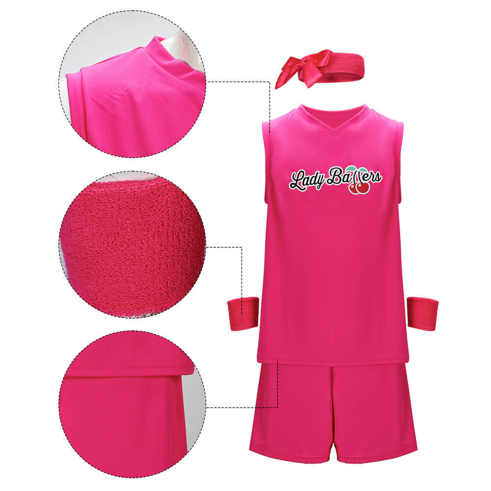 Lady Ballers Basketball Jersey Cosplay Costume